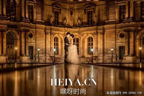 20张浪漫甜蜜爆表的魔法夜拍婚纱照片