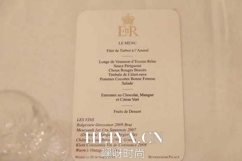 英国女王宴请习近平国宴菜单中英法文完整版曝光
