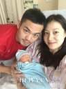 林丹儿子正面照片曝光 林丹谢杏芳微博一家三口合照